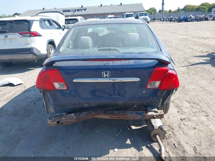 2003 Honda Civic Sdn VIN: 2HGES154X3H941846 Lot: 12103846