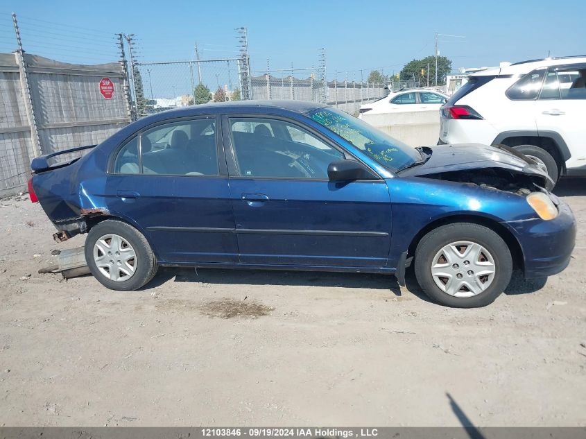 2003 Honda Civic Sdn VIN: 2HGES154X3H941846 Lot: 12103846