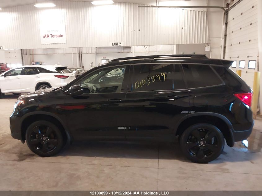 2019 Honda Passport VIN: 5FNYF8H91KB500546 Lot: 12103899