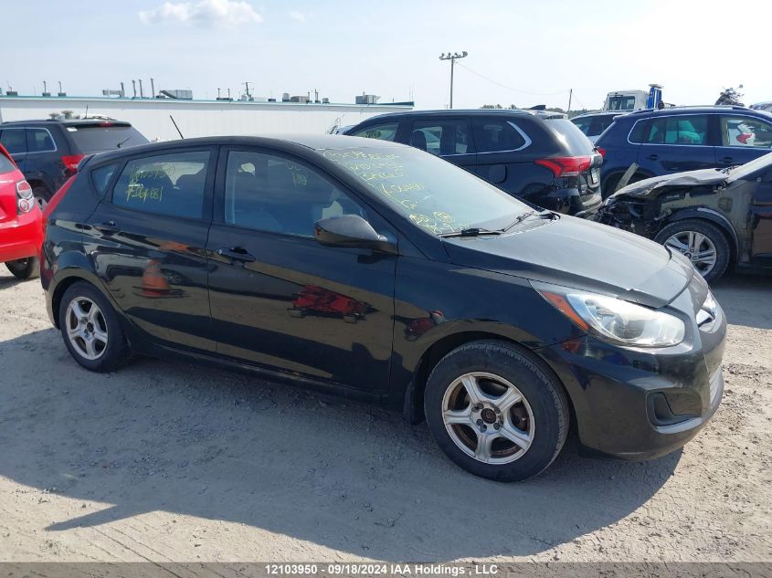 2013 Hyundai Accent Gl VIN: KMHCT5AE8DU064681 Lot: 12103950