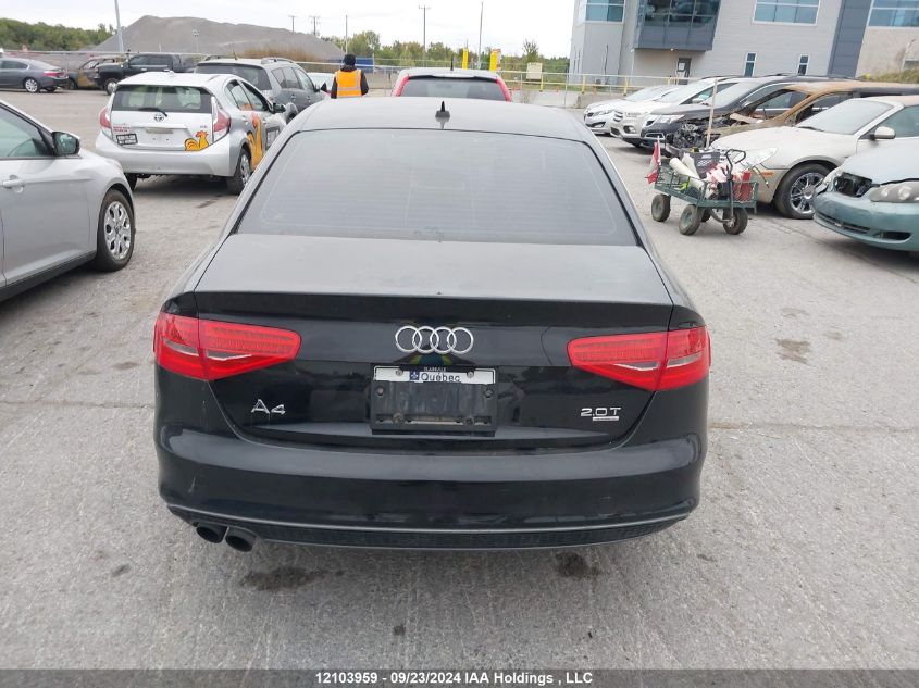 2013 Audi A4 VIN: WAUFFCFL3DN031308 Lot: 12103959