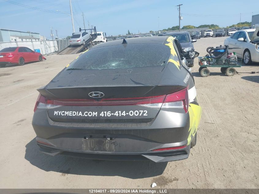 2022 Hyundai Elantra Preferred Ivt VIN: KMHLM4AG7NU283111 Lot: 12104017