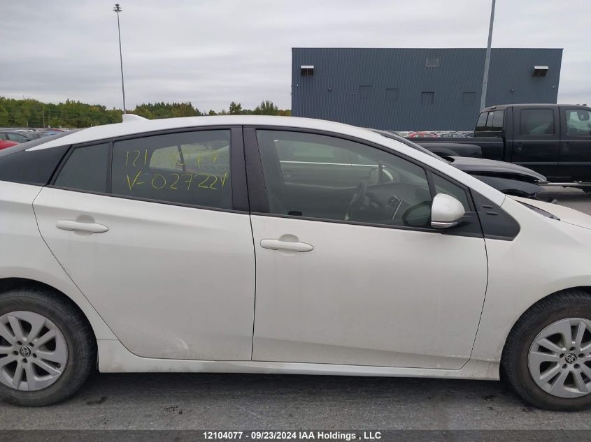 2017 Toyota Prius VIN: JTDKBRFU7H3027224 Lot: 12104077