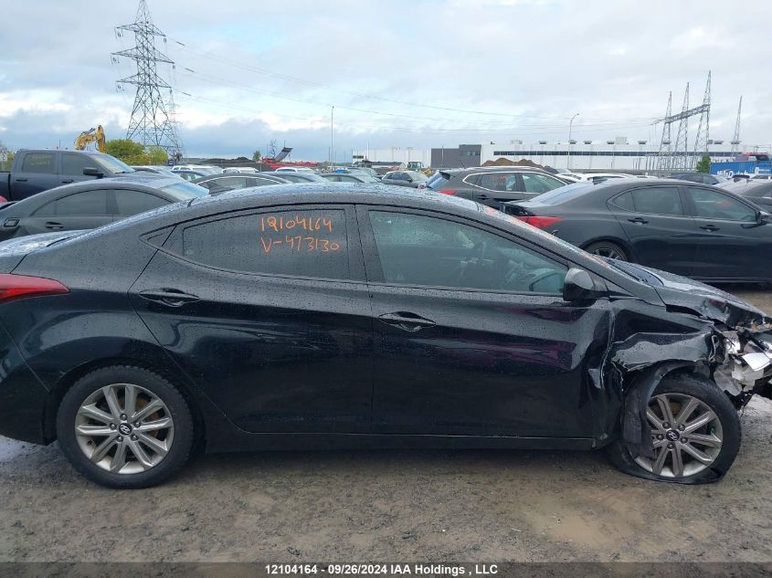 5NPDH4AE0EH473130 2014 Hyundai Elantra Gls