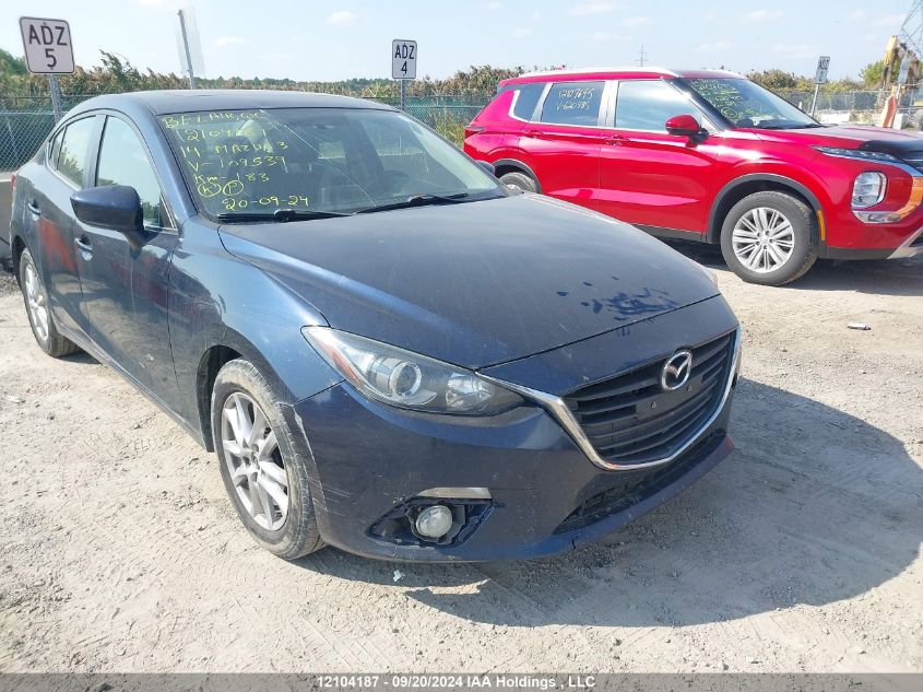 2014 Mazda Mazda3 VIN: 3MZBM1V76EM109539 Lot: 12104187