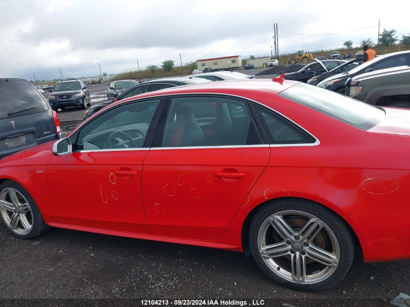 2012 Audi S4 VIN: WAUFGCFLXCA105729 Lot: 12104213