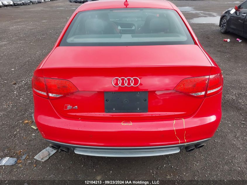 2012 Audi S4 VIN: WAUFGCFLXCA105729 Lot: 12104213