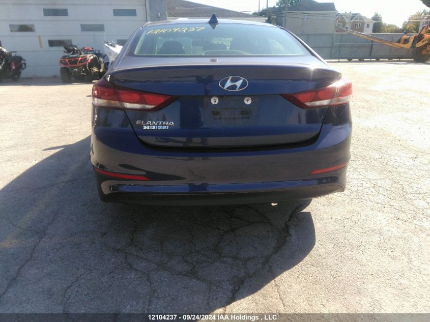 2017 Hyundai Elantra Gl VIN: KMHD84LFXHU255028 Lot: 12104237