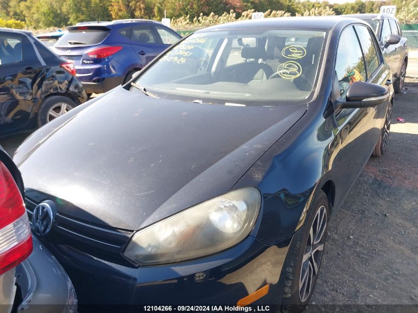 2010 Volkswagen Golf VIN: WVWDA7AJXAW379151 Lot: 12104266