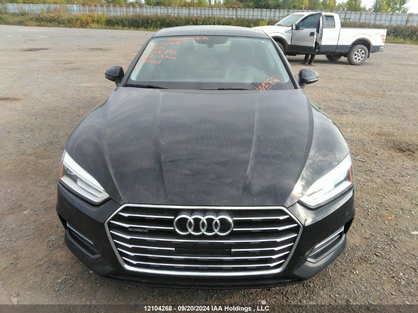 2019 Audi A5 Premium VIN: WAUANCF56KA078495 Lot: 12104268