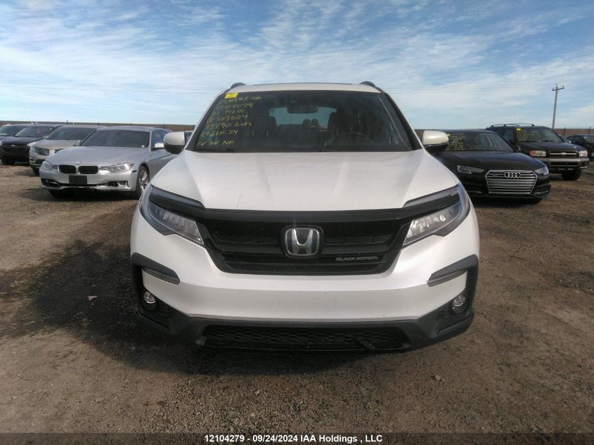 2021 Honda Pilot VIN: 5FNYF6H09MB503624 Lot: 12104279