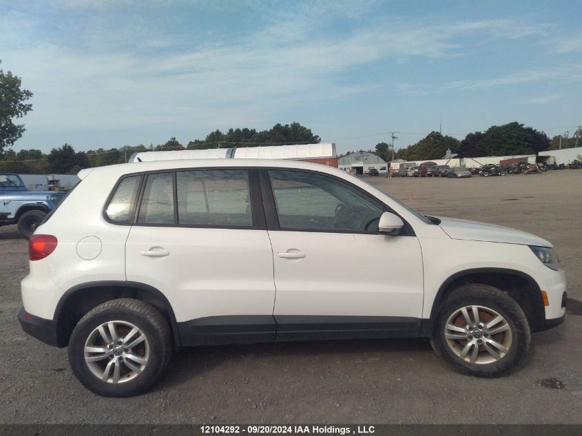 2013 Volkswagen Tiguan VIN: WVGJV3AX7DW624377 Lot: 12104292