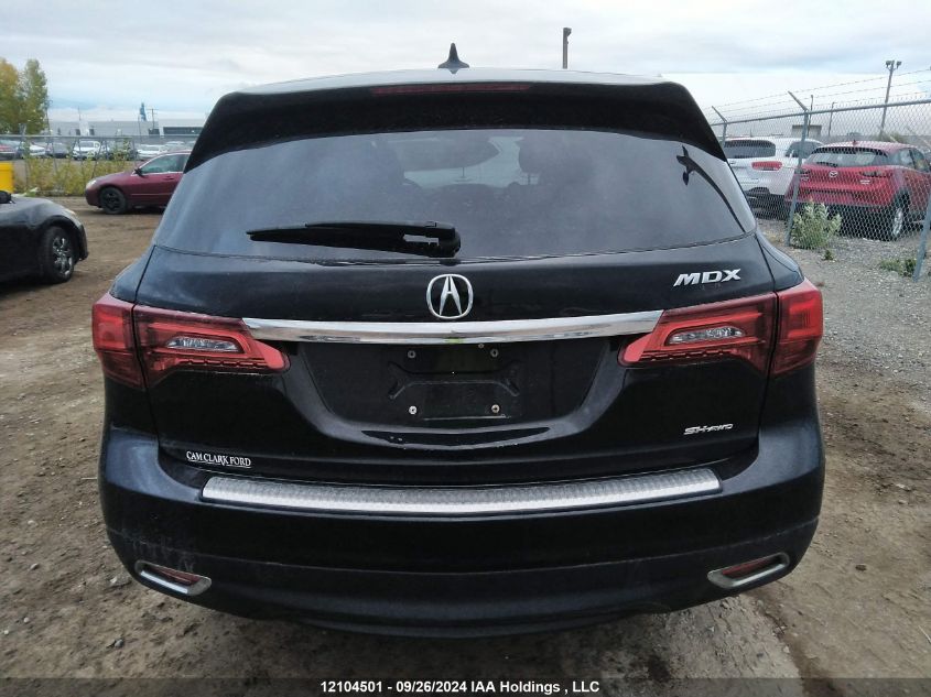 2016 Acura Mdx VIN: 5FRYD4H44GB503059 Lot: 12104501