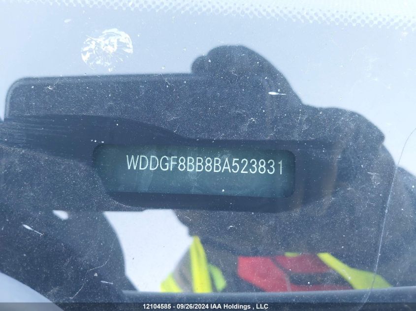2011 Mercedes-Benz C 300 VIN: WDDGF8BB8BA523831 Lot: 12104585