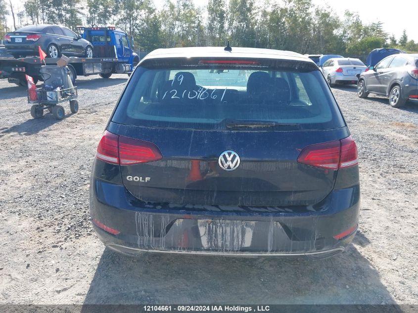 3VWG57AU1KM022712 2019 Volkswagen Golf