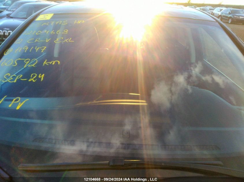 2012 Honda Cr-V Exl VIN: 2HKRM4H74CH119147 Lot: 12104668