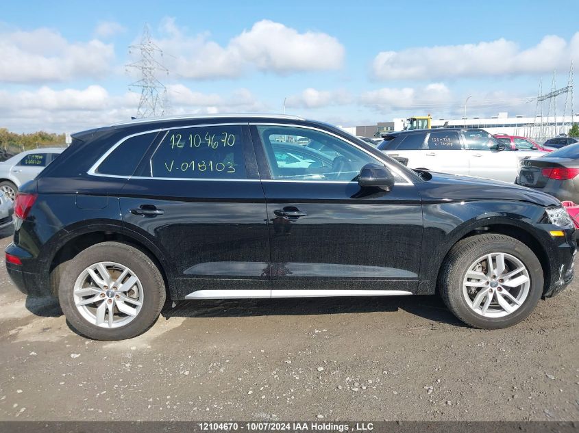 2018 Audi Q5 VIN: WA1ANAFY9J2018103 Lot: 12104670