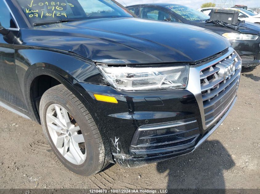 2018 Audi Q5 VIN: WA1ANAFY9J2018103 Lot: 12104670