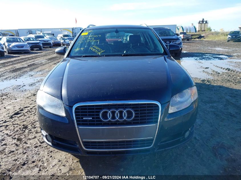 2007 Audi A4 VIN: WAUKF78E87A157714 Lot: 12104707