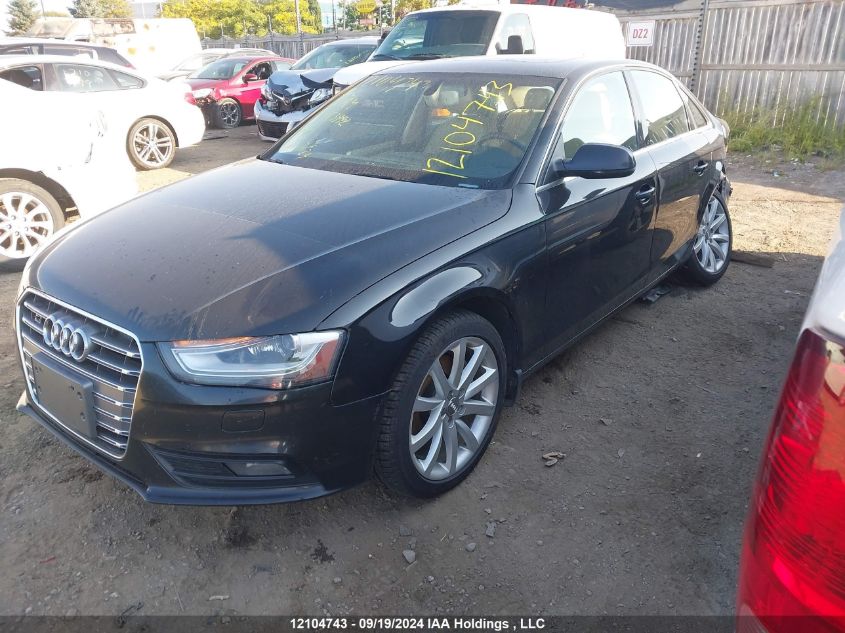 2013 Audi A4 VIN: WAUKFCFLXDN023852 Lot: 12104743