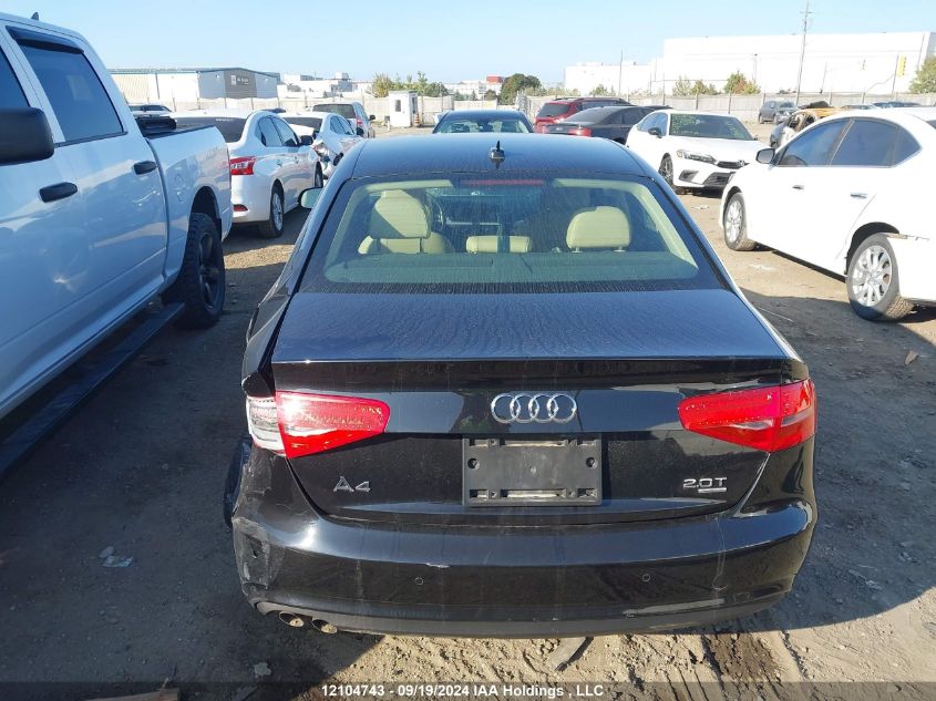 2013 Audi A4 VIN: WAUKFCFLXDN023852 Lot: 12104743