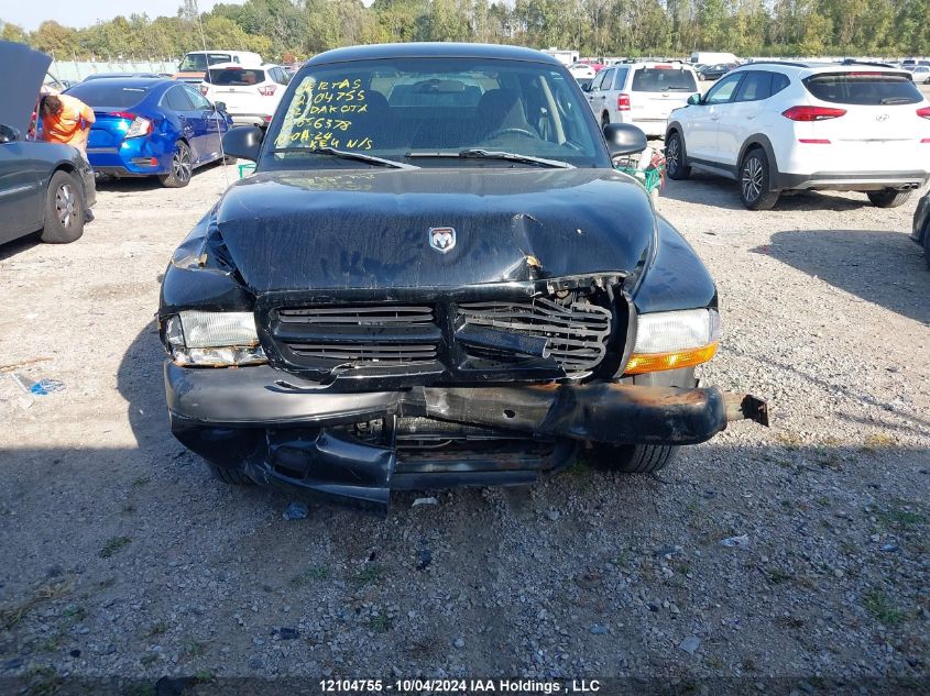 2002 Dodge Dakota VIN: 1B7GL32X52S656378 Lot: 12104755