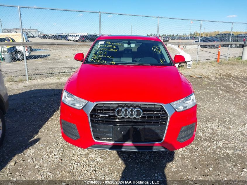 2016 Audi Q3 VIN: WA1JFCFSXGR001864 Lot: 12104883