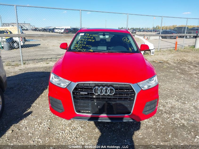 2016 Audi Q3 VIN: WA1JFCFSXGR001864 Lot: 12104883