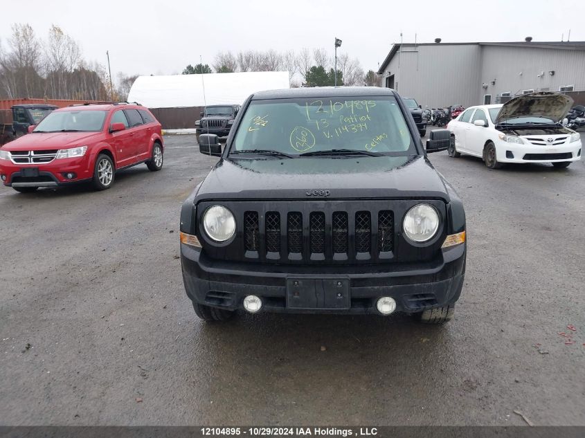 2013 Jeep Patriot VIN: 1C4NJRAB4DD114394 Lot: 12104895