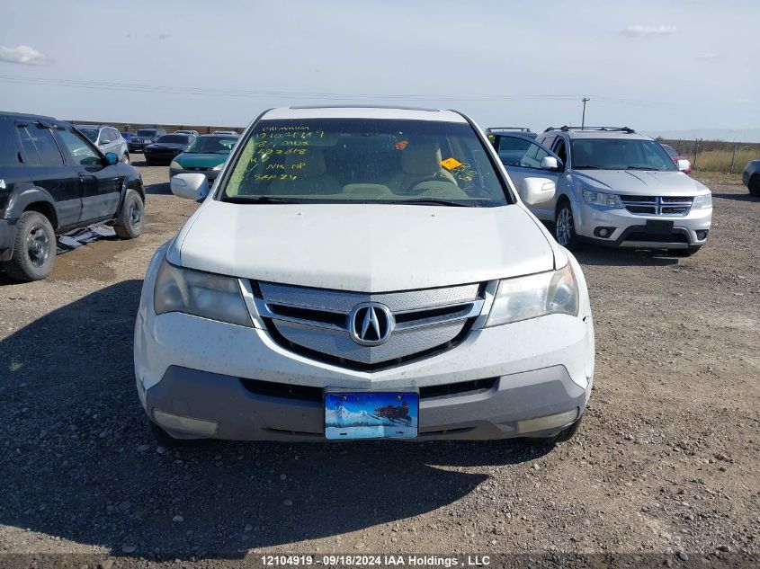 2008 Acura Mdx Technology VIN: 2HNYD28368H522618 Lot: 12104919