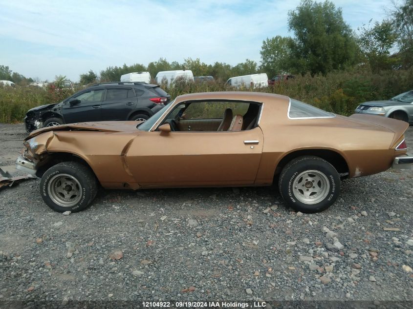 1977 Chevrolet Camaro VIN: 1Q87V7N558832 Lot: 12104922