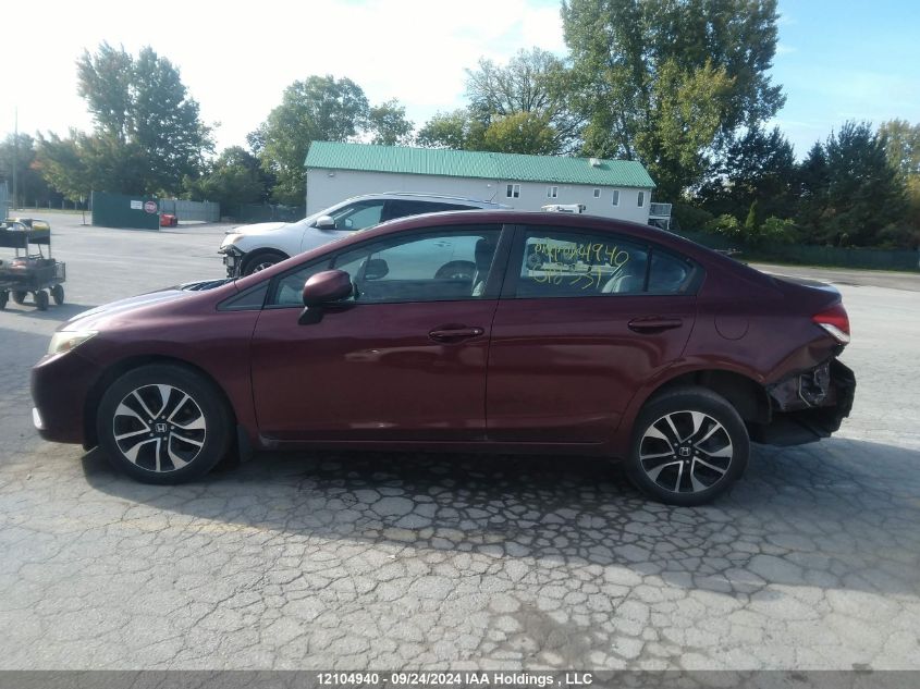 2013 Honda Civic Lx VIN: 2HGFB2F45DH018331 Lot: 12104940