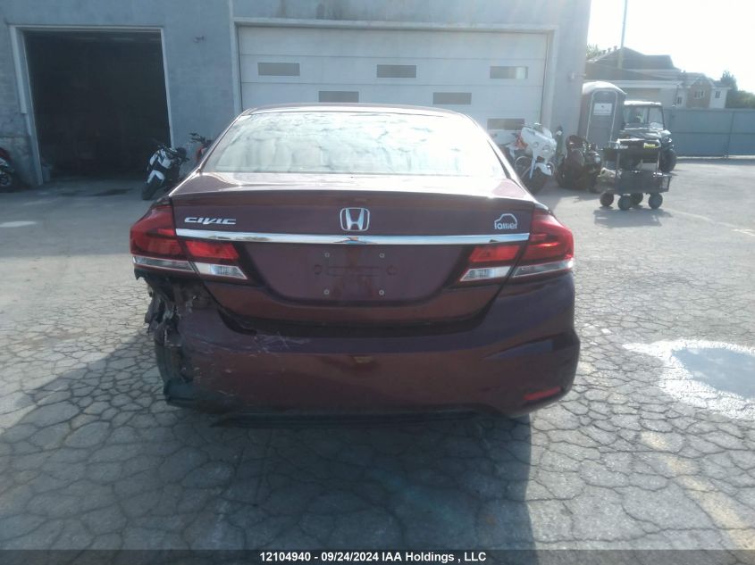 2013 Honda Civic Lx VIN: 2HGFB2F45DH018331 Lot: 12104940