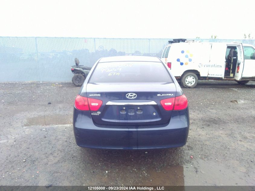 2010 Hyundai Elantra Blue/Gls/Se VIN: KMHDU4BDXAU957254 Lot: 12105008