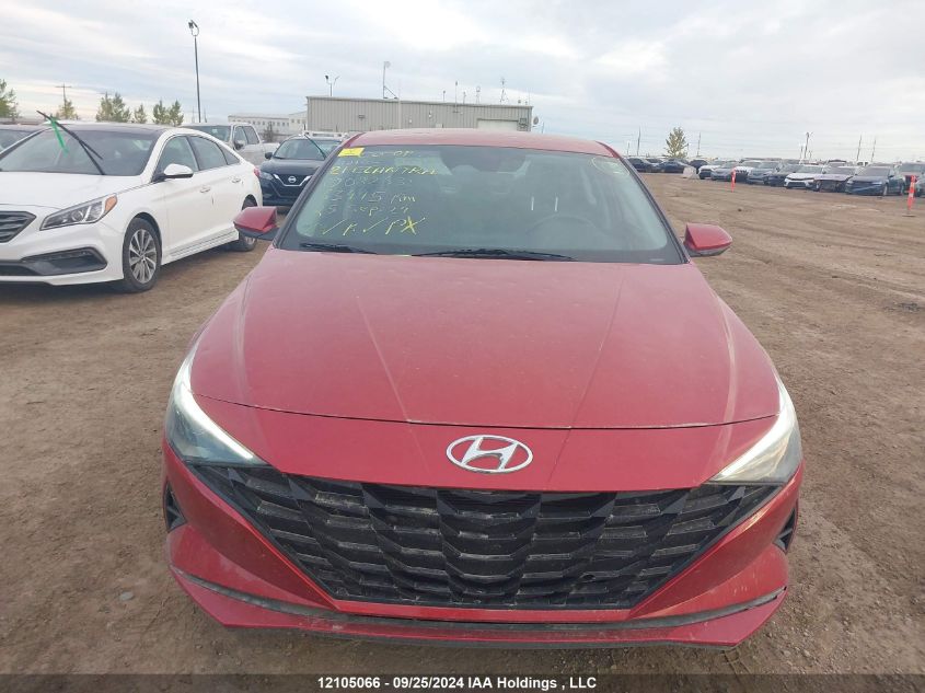 2021 Hyundai Elantra Sel VIN: KMHLM4AG5MU082631 Lot: 12105066