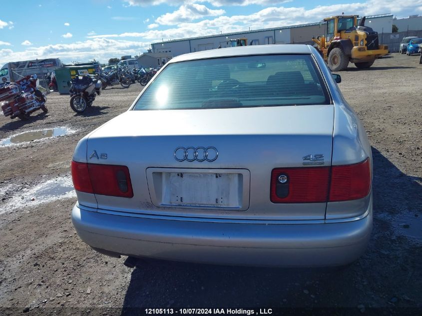 2000 Audi A8 Quattro VIN: WAUFL54D2YN009287 Lot: 12105113