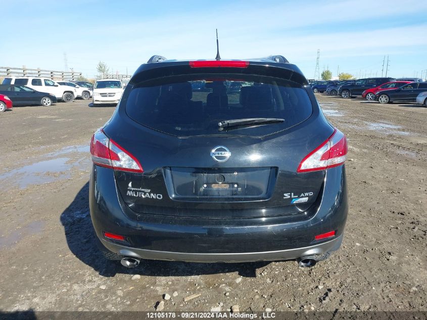 2011 Nissan Murano Sl VIN: JN8AZ1MW2BW153191 Lot: 12105178