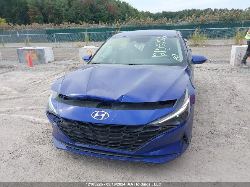 2021 Hyundai Elantra Sel VIN: KMHLM4AG6MU136079 Lot: 12105226