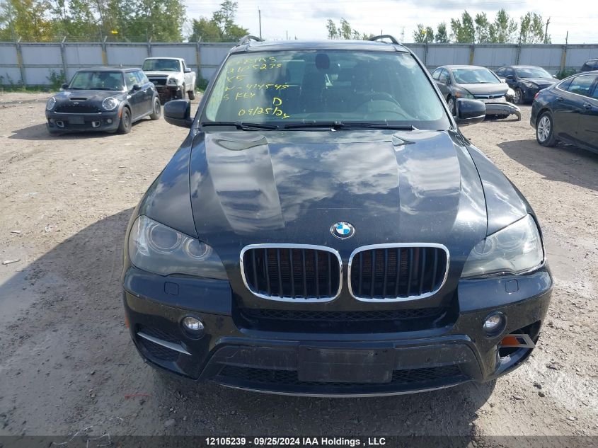 2011 BMW X5 VIN: 5UXZV4C54BL414549 Lot: 12105239