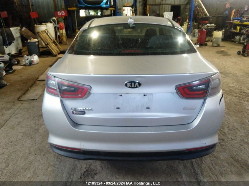 2014 Kia Optima Hybrid VIN: KNAGM4AD6E5070895 Lot: 12105324