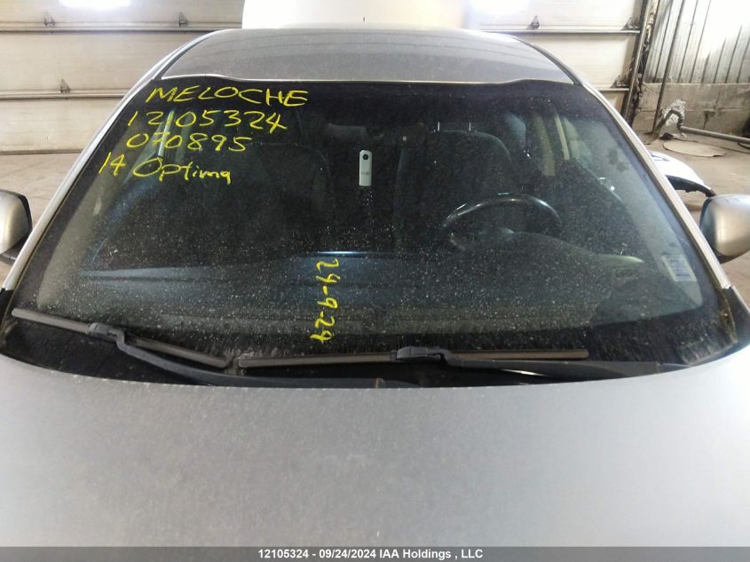 2014 Kia Optima Hybrid VIN: KNAGM4AD6E5070895 Lot: 12105324