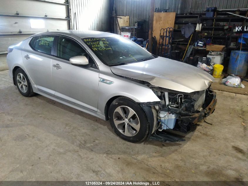 2014 Kia Optima Hybrid VIN: KNAGM4AD6E5070895 Lot: 12105324