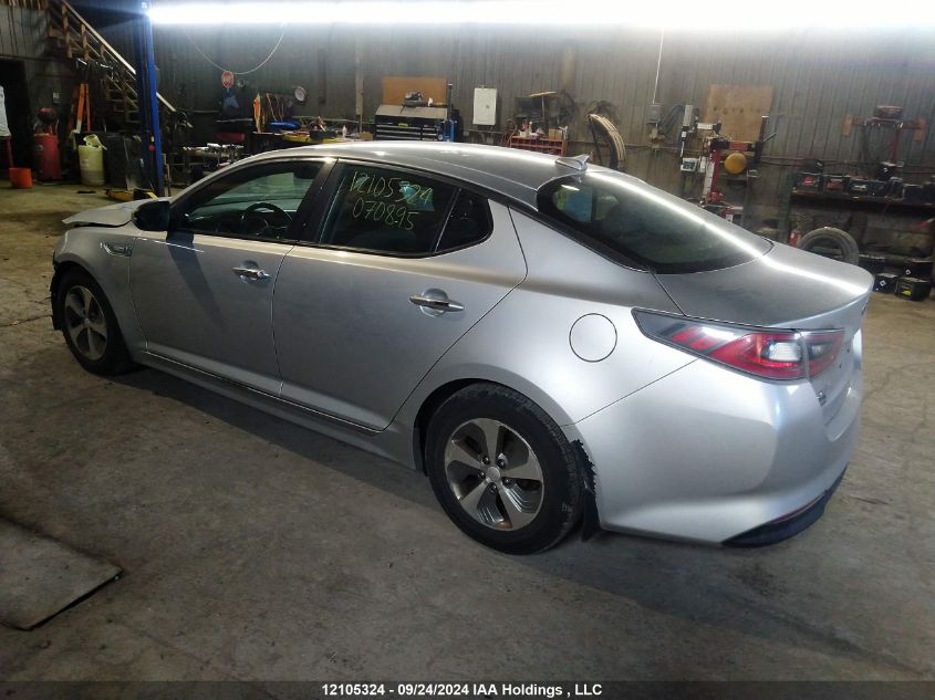 2014 Kia Optima Hybrid VIN: KNAGM4AD6E5070895 Lot: 12105324