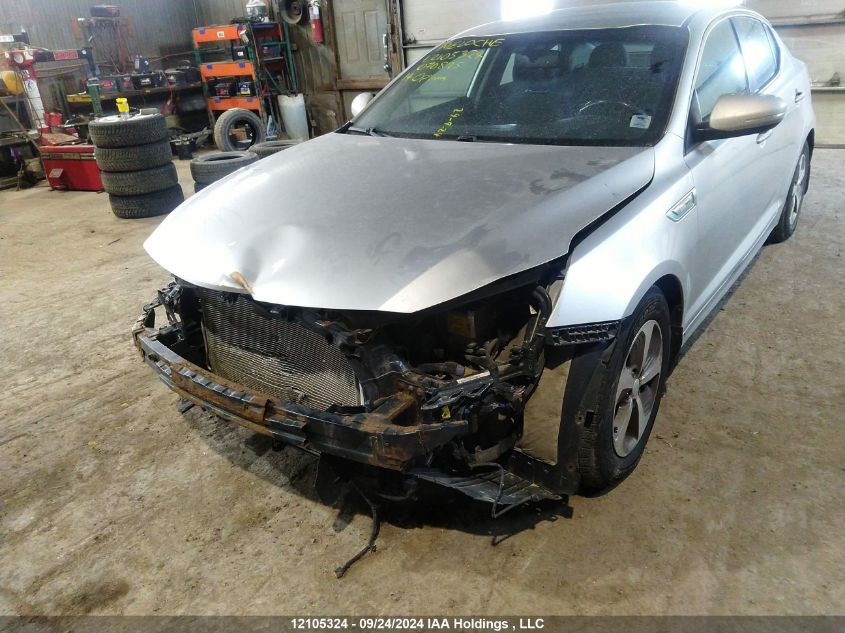 2014 Kia Optima Hybrid VIN: KNAGM4AD6E5070895 Lot: 12105324