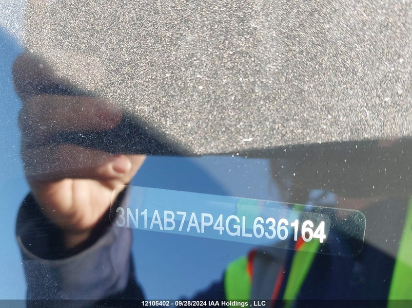 2016 Nissan Sentra VIN: 3N1AB7AP4GL636164 Lot: 12105402
