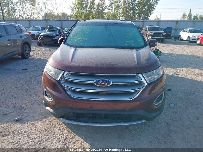 2015 Ford Edge Sel VIN: 2FMTK3J85FBB78664 Lot: 12105453