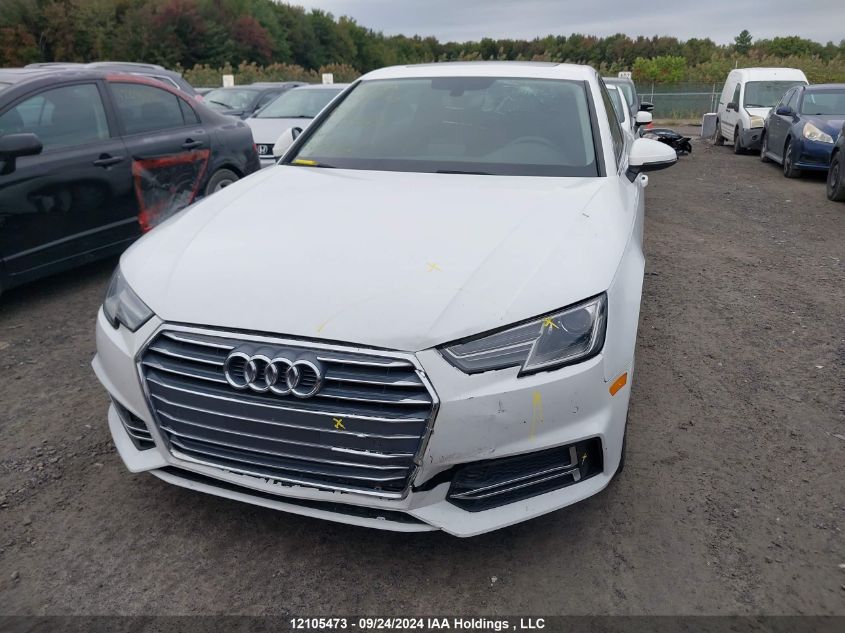 2018 Audi A4 Sedan VIN: WAUANAF4XJA170543 Lot: 12105473