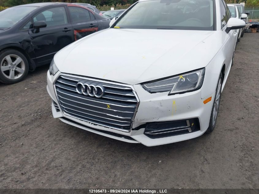 2018 Audi A4 Sedan VIN: WAUANAF4XJA170543 Lot: 12105473