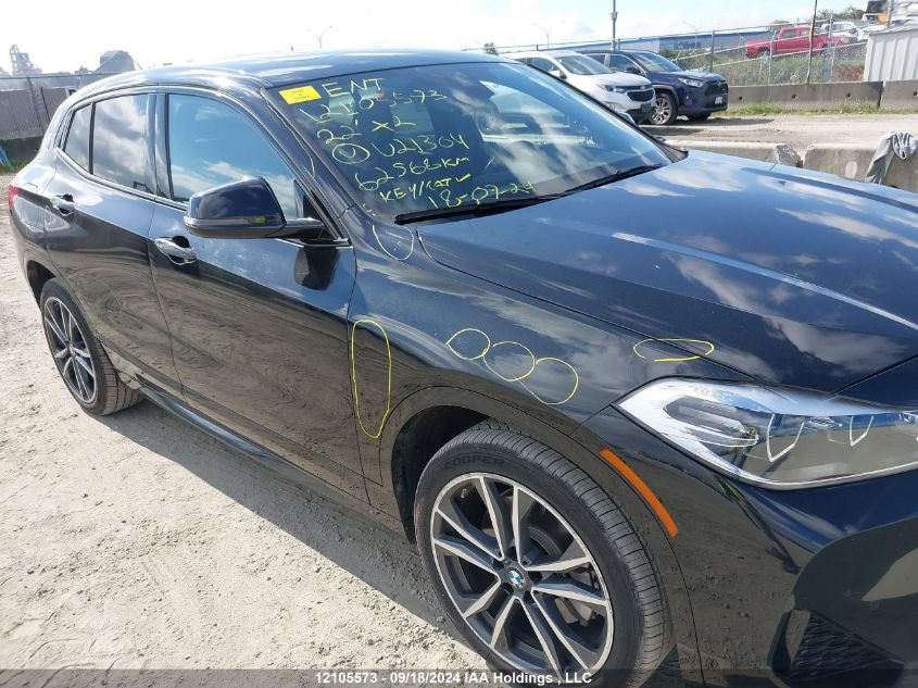 2022 BMW X2 xDrive28I VIN: WBXYJ1C0XN5U21304 Lot: 12105573