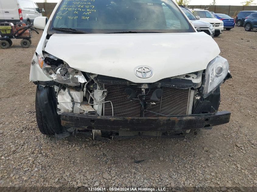 2011 Toyota Sienna Limited 7 Passenger VIN: 5TDDK3DC9BS007689 Lot: 12105631